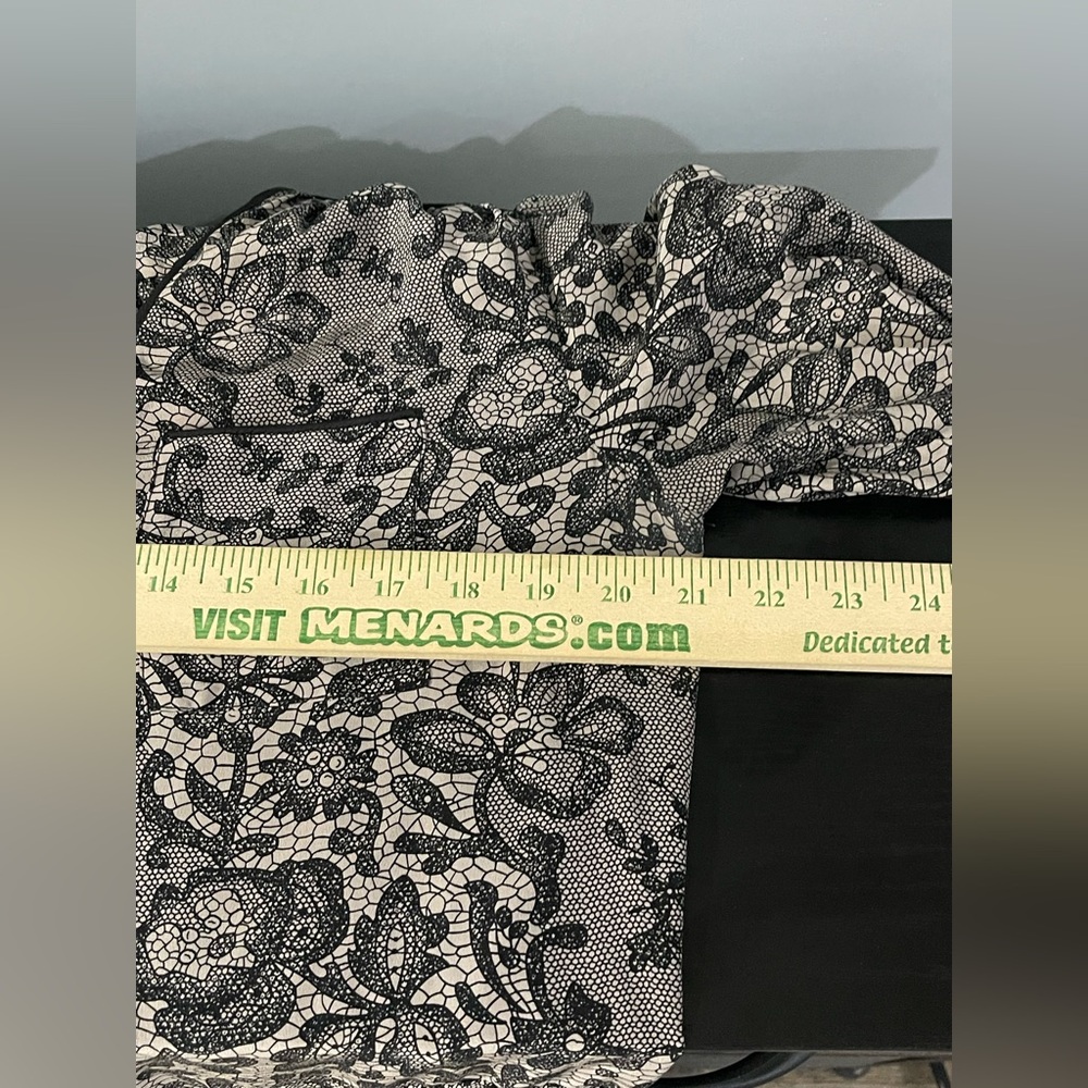 Rebecca Taylor Black and Cream Lace Dress - Picture 12 of 13